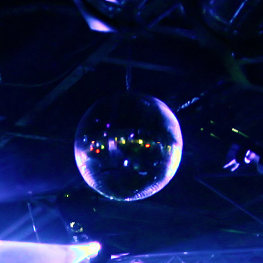 disco ball at night club